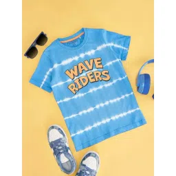 Pantaloons Junior Kids Diva Blue Cotton Printed T-Shirt-picture-26