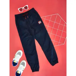 Pantaloons Junior Kids Estate Blue Cotton Regular Fit Jogger-picture-21