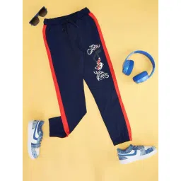 Pantaloons Junior Kids Estate Blue Cotton Slim Fit Jogger-picture-10