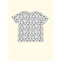 Pantaloons Junior Kids Grey Cotton Printed T-Shirt Set image 2