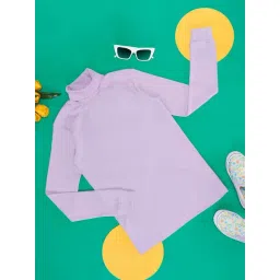 Pantaloons Junior Kids Lilac Regular Fit Full Sleeves Thermal Top-picture-37