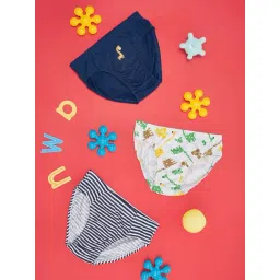 Pantaloons Junior Kids Multicolor Cotton Printed Brief (Pack of 3)-picture-30