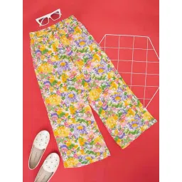 Pantaloons Junior Kids Multicolor Floral Print Pants-picture-27