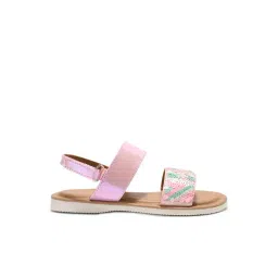 Pantaloons Junior Kids Pink Back Strap Sandals-picture-12