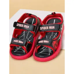 Pantaloons Junior Kids Red & Black Floater Sandals-picture-35