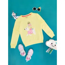 Pantaloons Junior Kids Yellow Embellished Full Sleeves Sweatshirt-picture-27