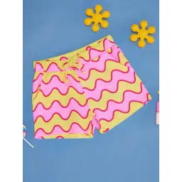 Pantaloons Junior Kids Yellow Printed Shorts-picture-46