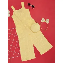 Pantaloons Junior Kids Yellow Regular Fit Jumpsuit-picture-25