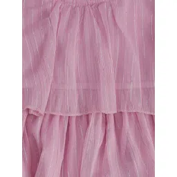 Pantaloons Junior Lilac Cotton Regular Fit Dress image 3