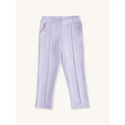 Pantaloons Junior Lilac Cotton Regular Fit Jeggings-picture-10