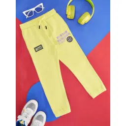 Pantaloons Junior Lime Green Cotton Printed Trackpants-picture-17