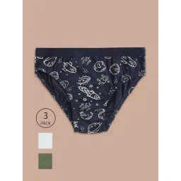 Pantaloons Junior Multicolor Cotton Printed Briefs (Pack of 3)-picture-28