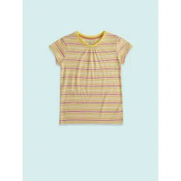 Pantaloons Junior Multicolor Cotton Striped T-Shirt-picture-25