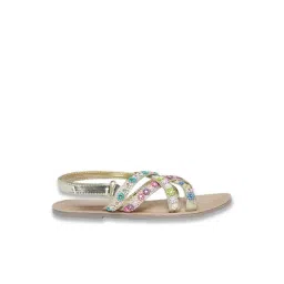 Pantaloons Junior Multicolor Cross Strap Sandals-picture-10