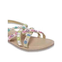 Pantaloons Junior Multicolor Cross Strap Sandals image 4