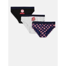 Pantaloons Junior Multicolor Printed Briefs (Pack Of 3)-picture-24