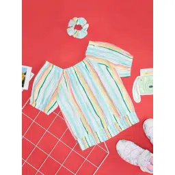 Pantaloons Junior Multicolor Striped Top-picture-38