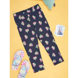 Pantaloons Junior Navy Cotton Printed Jeggings-picture-47