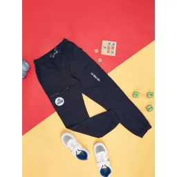 Pantaloons Junior Navy Cotton Printed Joggers-picture-39