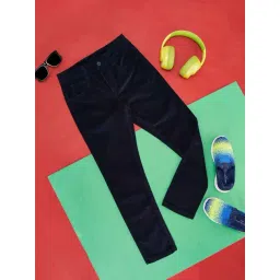 Pantaloons Junior Navy Regular Fit Trousers-picture-21