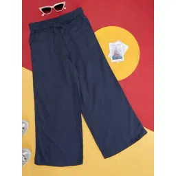 Pantaloons Junior Navy Solid Pants-picture-40