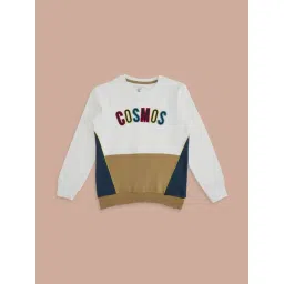 Pantaloons Junior Off-White & Yellow Cotton Embroidered Full Sleeves Sweatshirt-picture-36