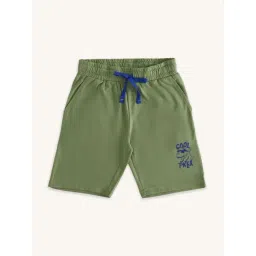 Pantaloons Junior Olive Cotton Printed Shorts-picture-14