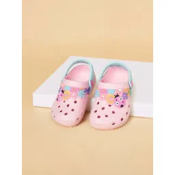 Pantaloons Junior Pink Back Strap Clogs-picture-28