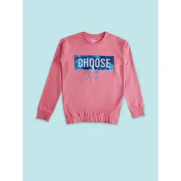 Pantaloons Junior Pink Cotton Embellished Full Sleeves Sweatshirt-picture-42