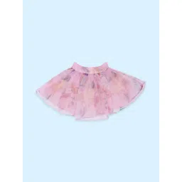 Pantaloons Junior Pink Cotton Printed Skirt-picture-42