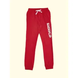 Pantaloons Junior Red Cotton Printed Trackpants-picture-19