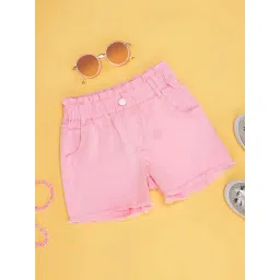 Pantaloons Junior Sachet Pink Cotton Printed Shorts-picture-46