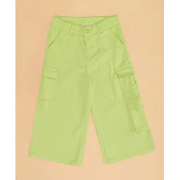 Pantaloons Junior Solid Pants - Green image 4