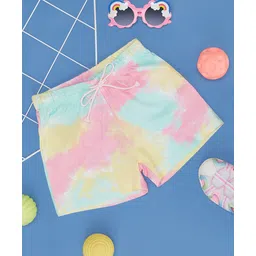 Pantaloons Junior Tie Dye Cotton Shorts - Multi Color-picture-11