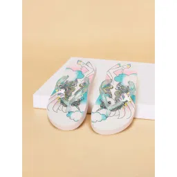 Pantaloons Junior White & Lilac Flip Flops-picture-31