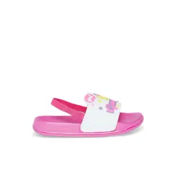 Pantaloons Junior White & Pink Back Strap Sandals-picture-17