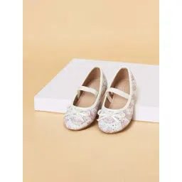 Pantaloons Junior White & Pink Mary Jane Shoes-picture-47
