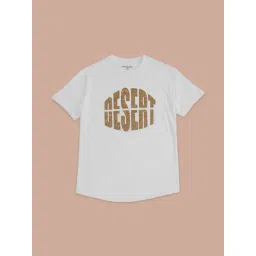 Pantaloons Junior White Cotton Printed T-Shirt-picture-14