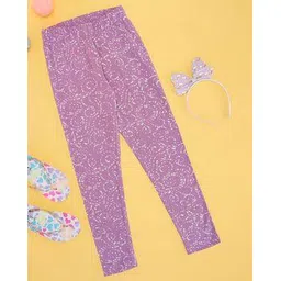 pantaloons junior Women Printed Basic Leggings with Elasticated Waist-picture-45