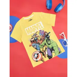 Pantaloons Junior Yellow Cotton Printed T-Shirt-picture-46