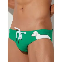 PANTEAZY Men Printed Basic Briefs LO-S01-FDG-G-S image 2