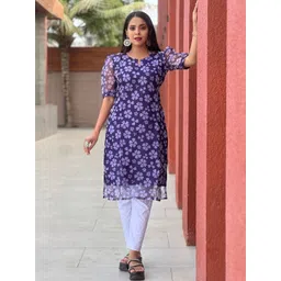 Pantos Women Floral Printed Floral Kurta-picture-20