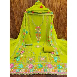 Panzora Embroidered Unstitched Dress Material-picture-27