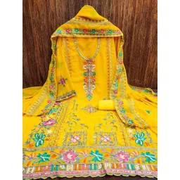 Panzora Embroidered Unstitched Dress Material-picture-23