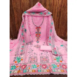 Panzora Embroidered Unstitched Dress Material-picture-25