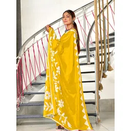 Panzora Floral Block Print Saree image 4