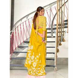 Panzora Floral Block Print Saree image 2