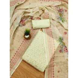 Panzora Floral Embroidered Sequinned Unstitched Dress Material-picture-25