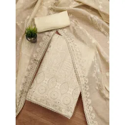 Panzora Floral Embroidered Unstitched Dress Material-picture-21