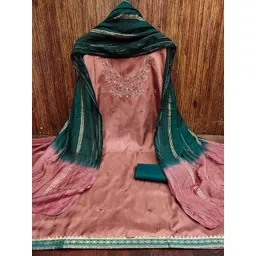 Panzora Floral Embroidered Unstitched Dress Material-picture-31